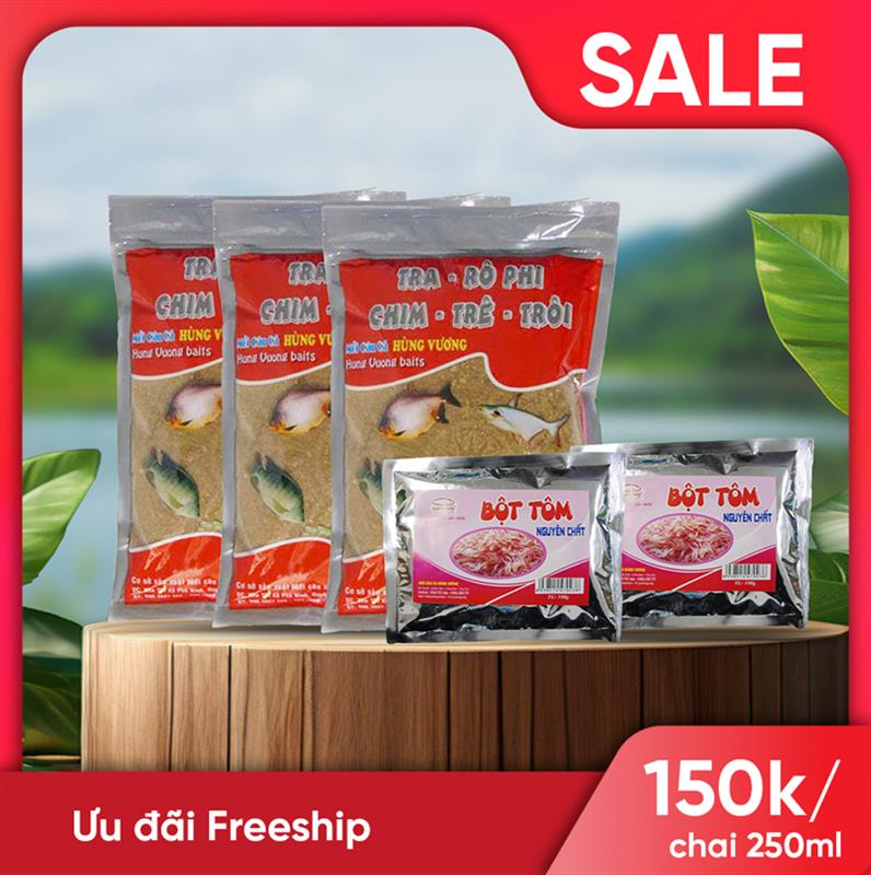 Combo Mồi câu cá Rô Phi